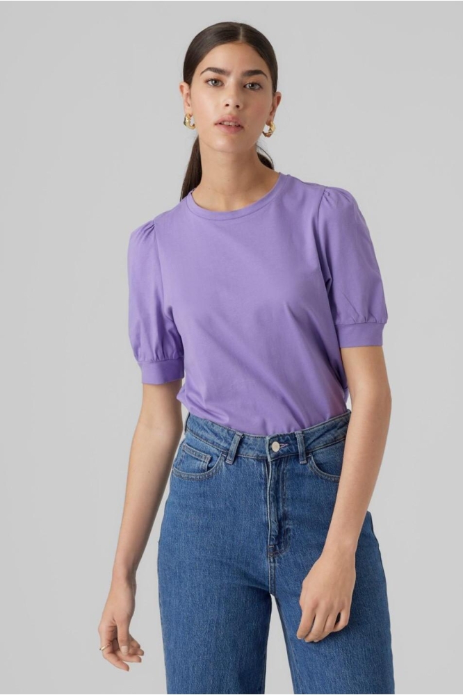 VMKERRY 2/4 O-NECK TOP VMA NOOS 10275520 Paisley Purple